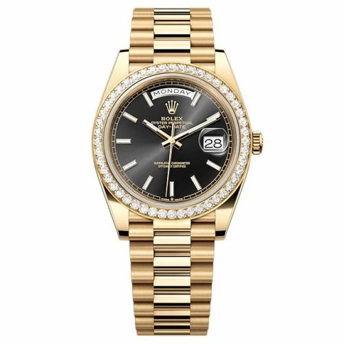 Rolex Day-Date 40 Yellow Gold - Diamond / Black 228348RBR-0043 (M228348RBR-0043)
